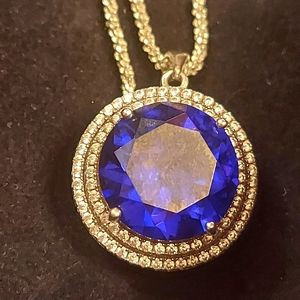 Sapphire Necklace and Earring Set